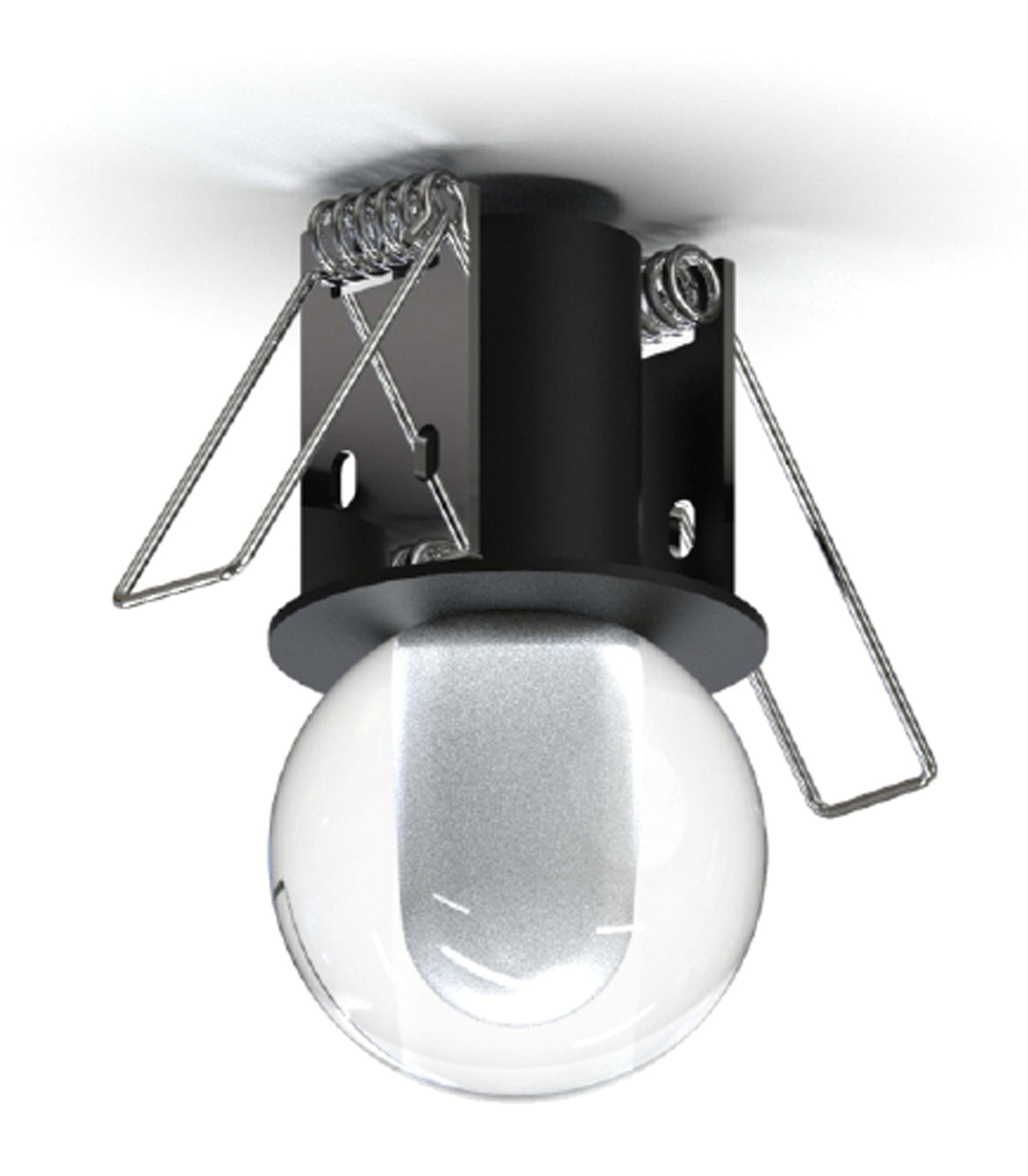 Recessed Mini Spot with Acrylic Sphere 4W, Black