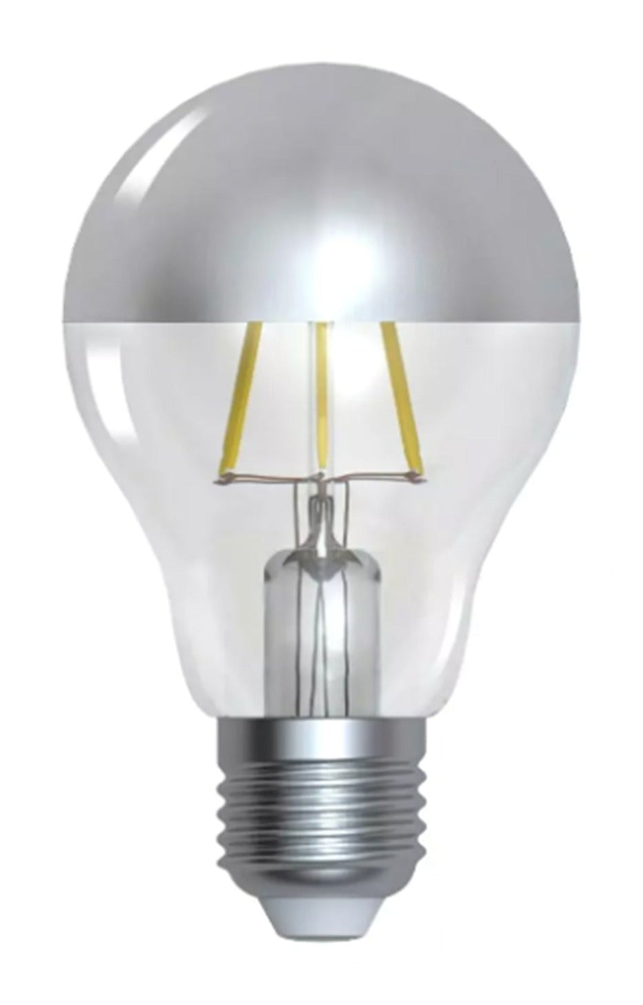 Filament Lamp A60 6W, Chrome Mirror Top