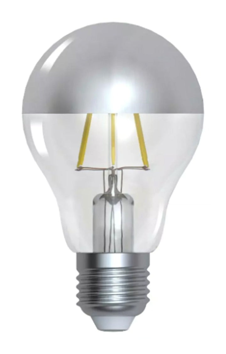 Filament Lamp A60 6W, Chrome Mirror Top