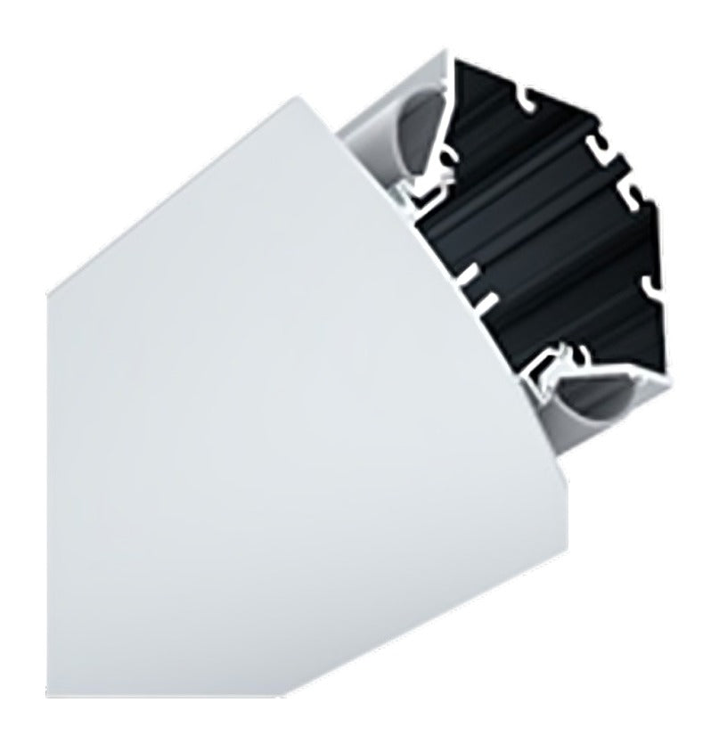 Double Sided Cove Profile, 3 m, White