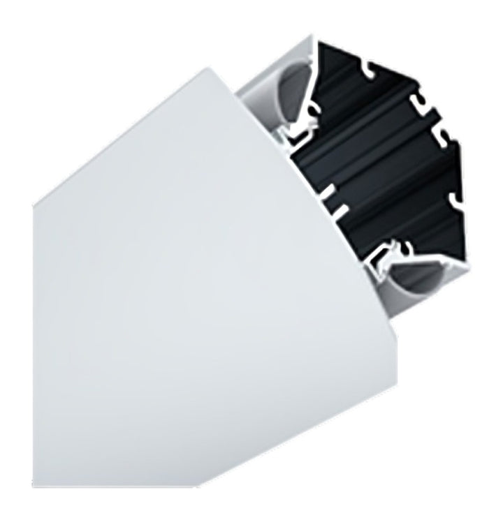 Double Sided Cove Profile, 3 m, White