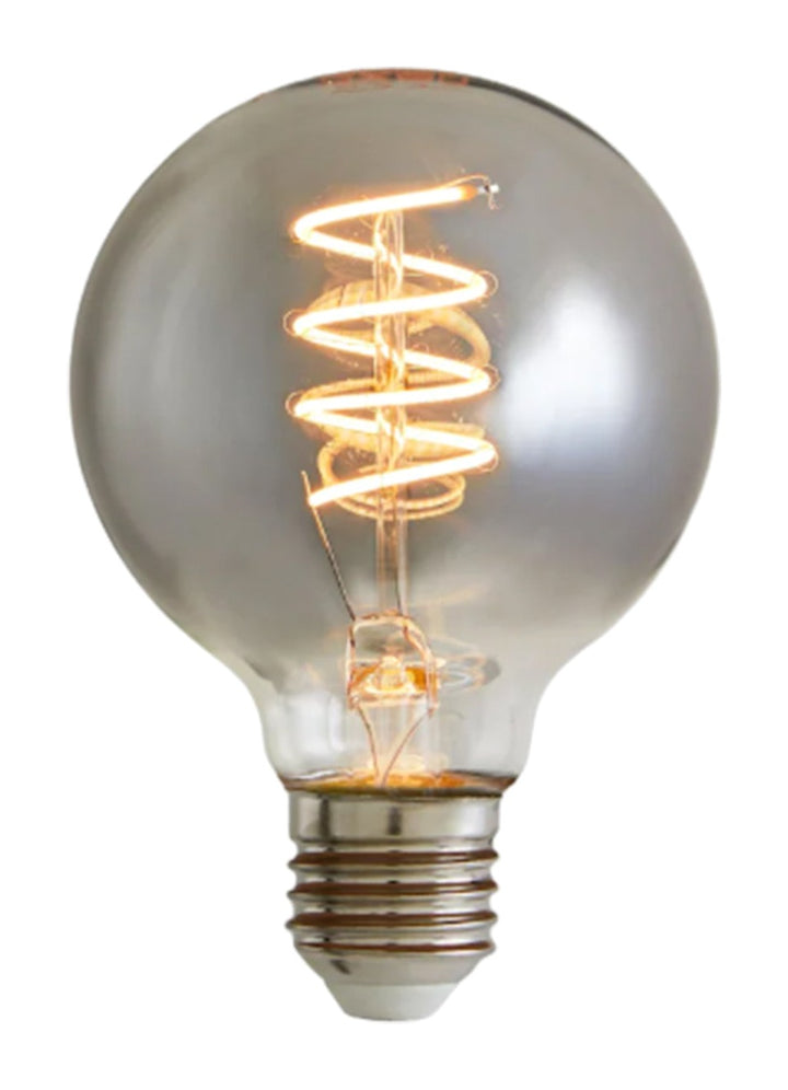 Spiral Filament Globe G95 4W, Smoky Grey