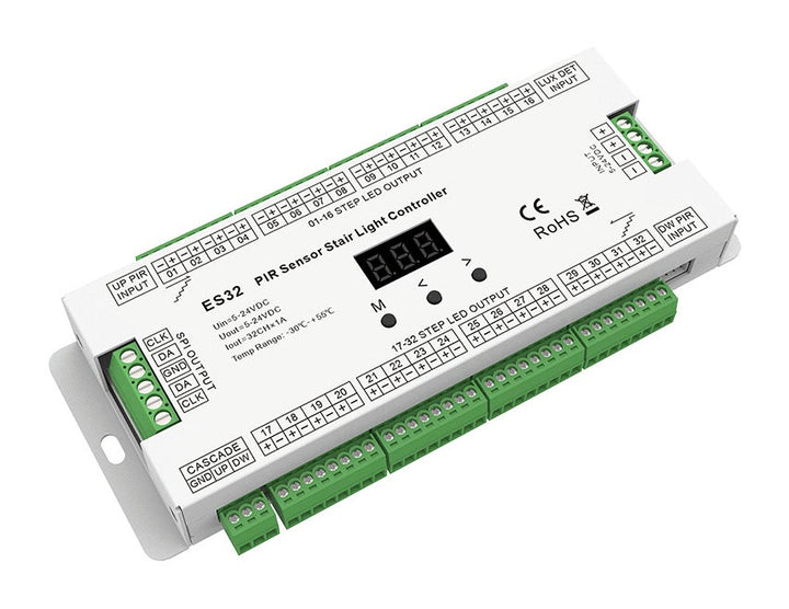 Stair Light Controller with Motion Sensors, 32 Channels