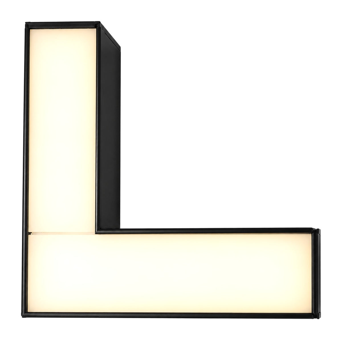 L Shaped Surface Light 9W, CCT, Black