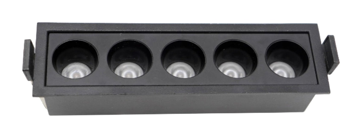 Recessed Linear Multi Spot 10W, 5 Heads