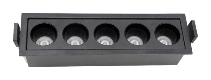 Recessed Linear Multi Spot 10W, 5 Heads
